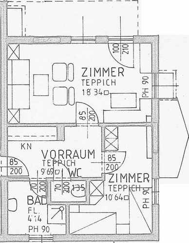 Appartement Typ 5 - Gästehaus Götz